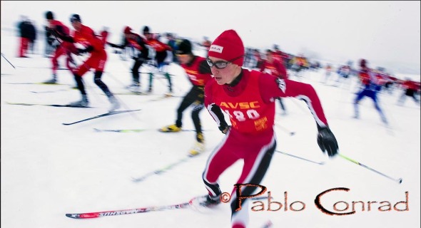 Ã‚Â© Paul Conrad/Pablo Conrad PhotographyNoah Hoffman of Aspen, Colo., bolts out of the start area on his way to a 2nd place victory during the state cross country ski quailifers at Aspen High School.